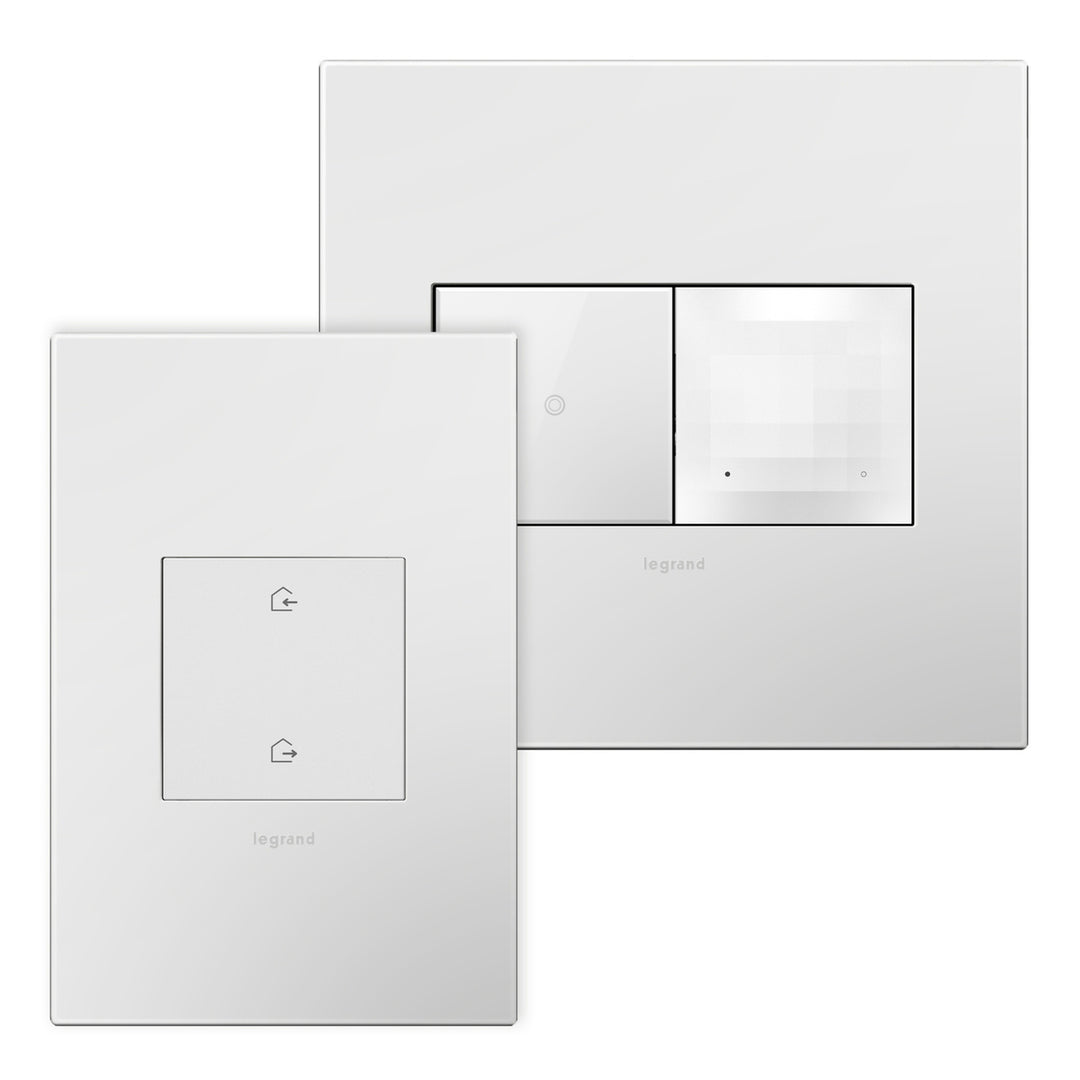 adorne® Smart Switch Starter Kit, with Gateway and Home/Away Wireless Smart Switch, with Netatmo, Light Switches Legrand White  