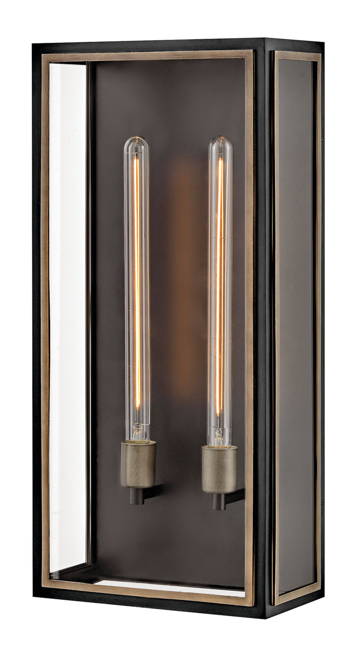 Hinkley Shaw Outdoor Wall Light Large Wall Sconce Black 12985BK-LL