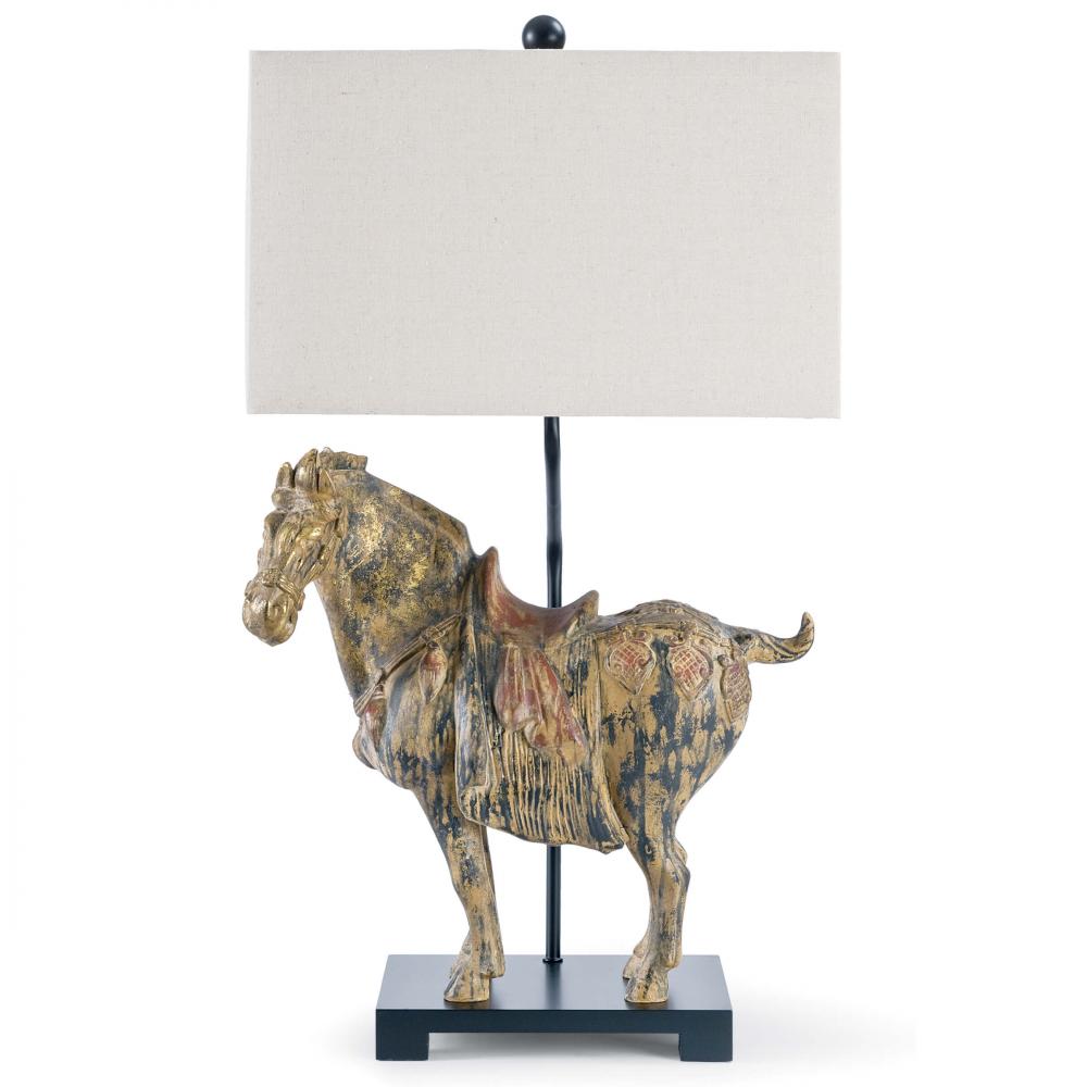 Regina Andrew Southern Living Dynasty Horse Table Lamps Pair