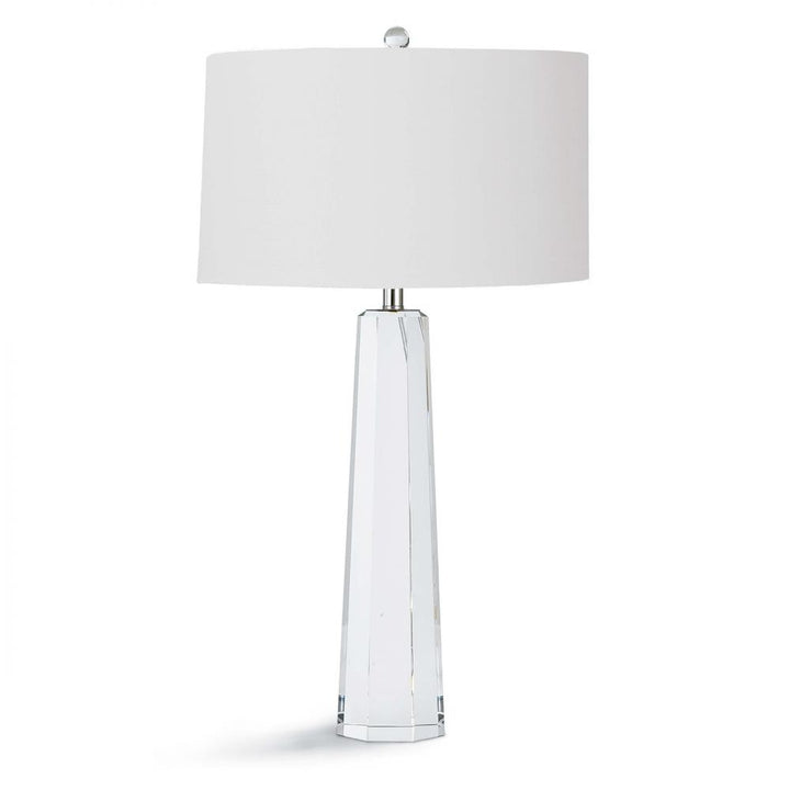 Regina Andrew  Tapered Hex Crystal Table Lamp Table Lamps Regina Andrew   