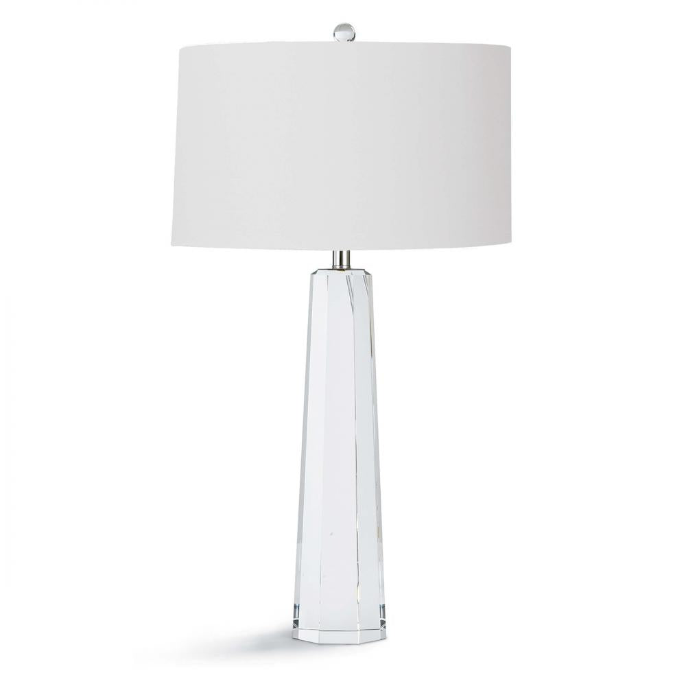 Regina Andrew  Tapered Hex Crystal Table Lamp Table Lamps Regina Andrew   