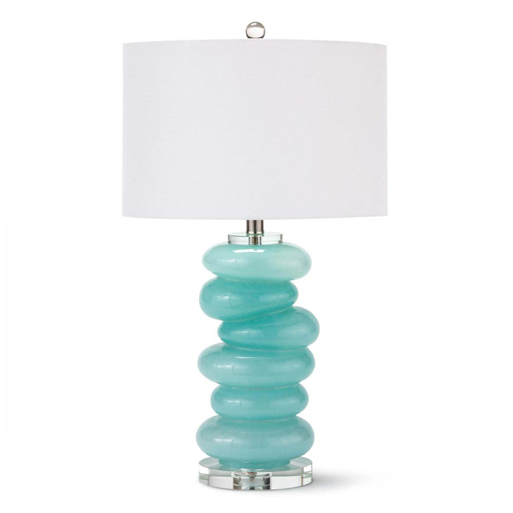 Regina Andrew Stacked Pebble Glass Table Lamp