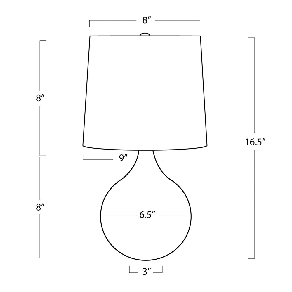 Regina Andrew Noa Travertine Mini Lamp Table Lamps Regina Andrew