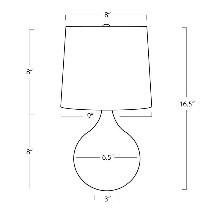 Regina Andrew Noa Travertine Mini Lamp Table Lamps Regina Andrew