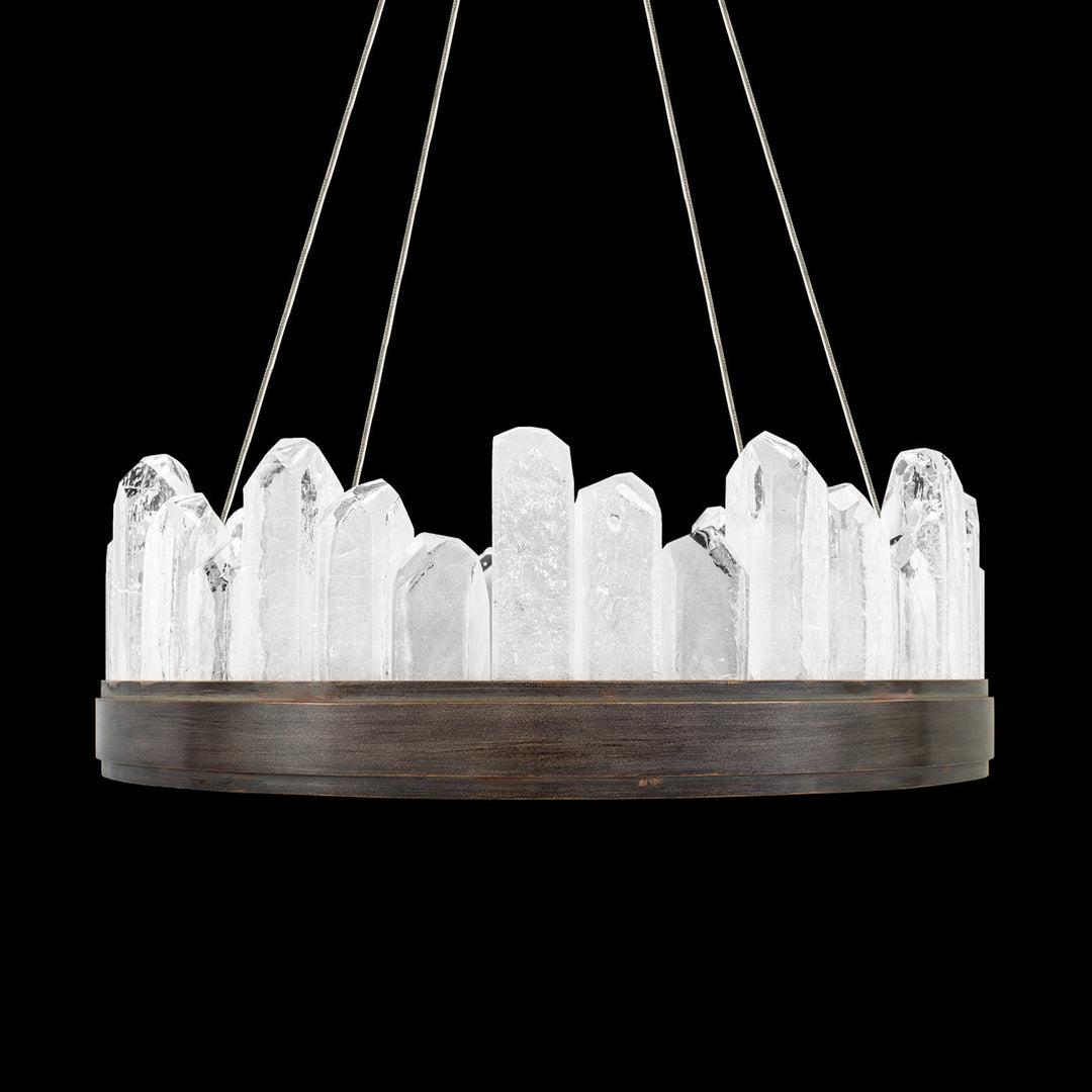 Fine Art Handcrafted Lighting Lior 21"W Round Pendant 888040 in Standard Bronze (888040-3ST)