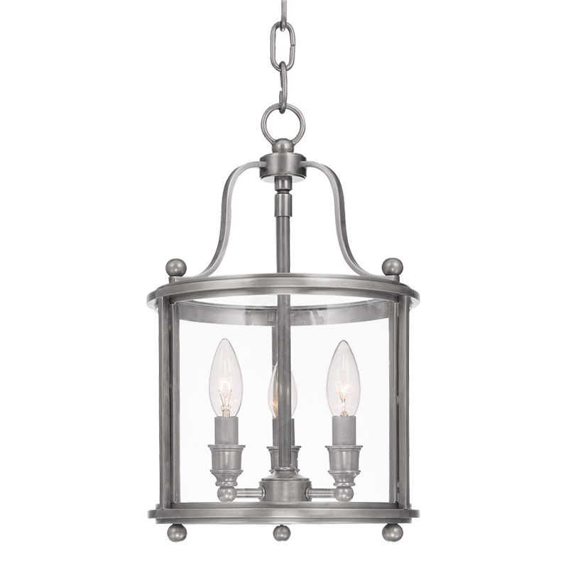 Hudson Valley Lighting Mansfield Lantern Pendants Hudson Valley Lighting Antique Nickel  