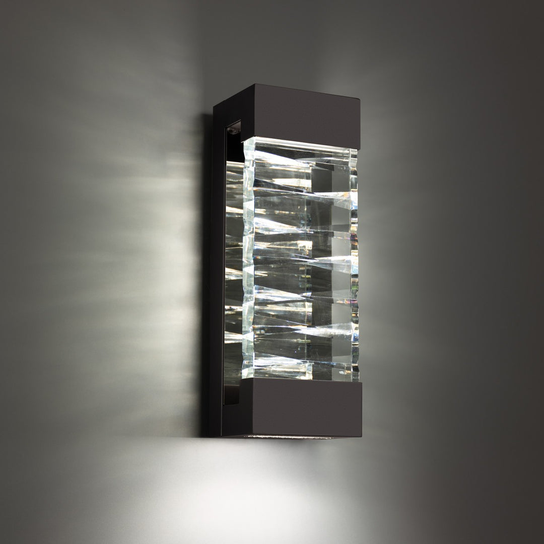 Schonbek Beyond  Labrynth 20in Outdoor Wall Light Outdoor Wall Lights Schonbek Beyond Black OPTIC CRYSTAL 