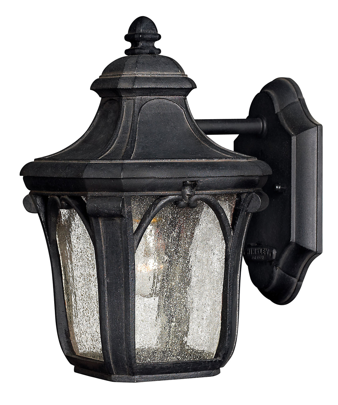 Hinkley Trafalgar Outdoor Wall Light Small Wall Mount Lantern Museum Black 1316MB