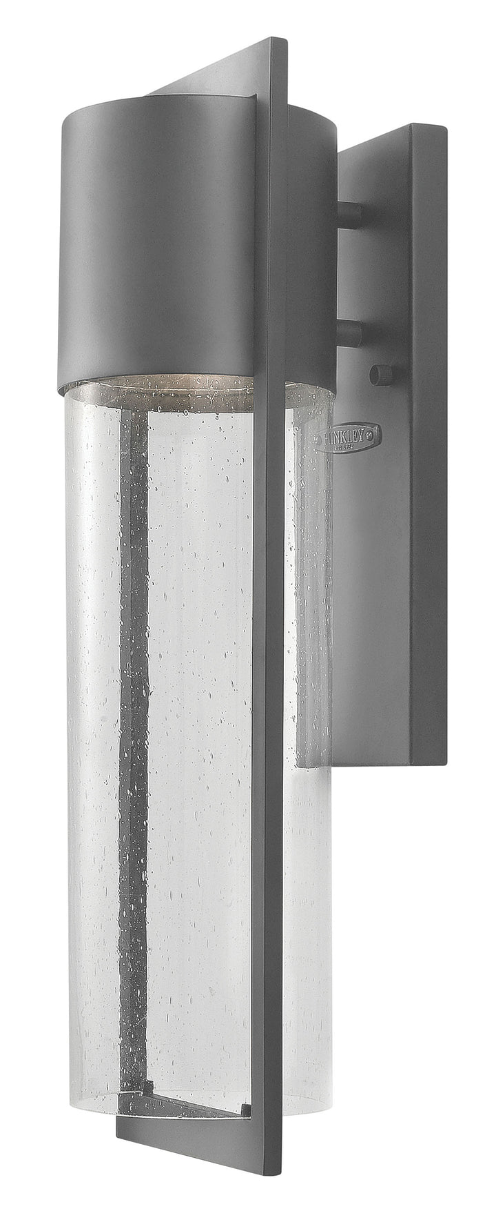 Hinkley Shelter Outdoor Wall Light Medium Tall Wall Sconce Hematite 1324HE