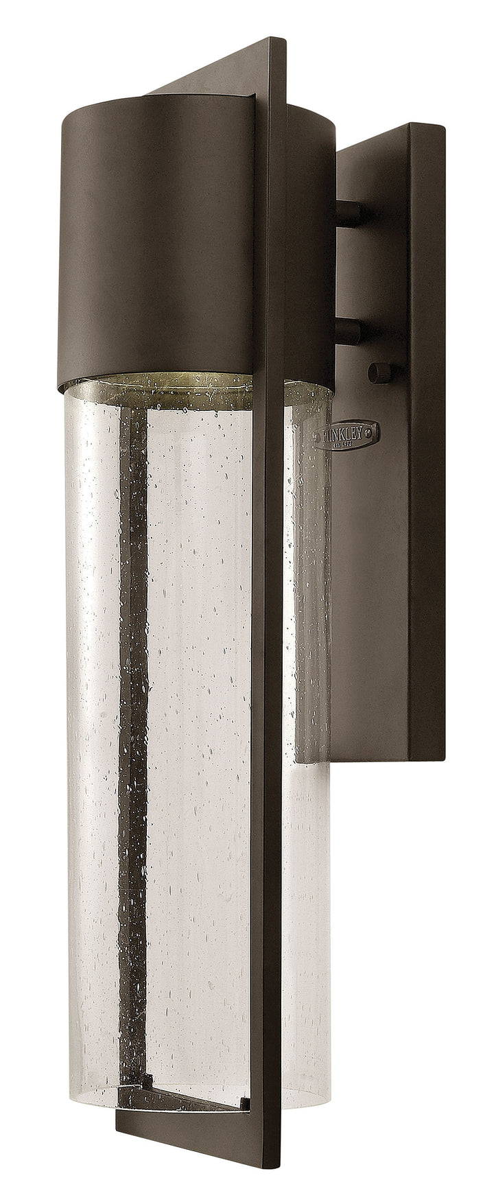 Hinkley Shelter Outdoor Wall Light Medium Tall Wall Sconce Buckeye Bronze 1324KZ