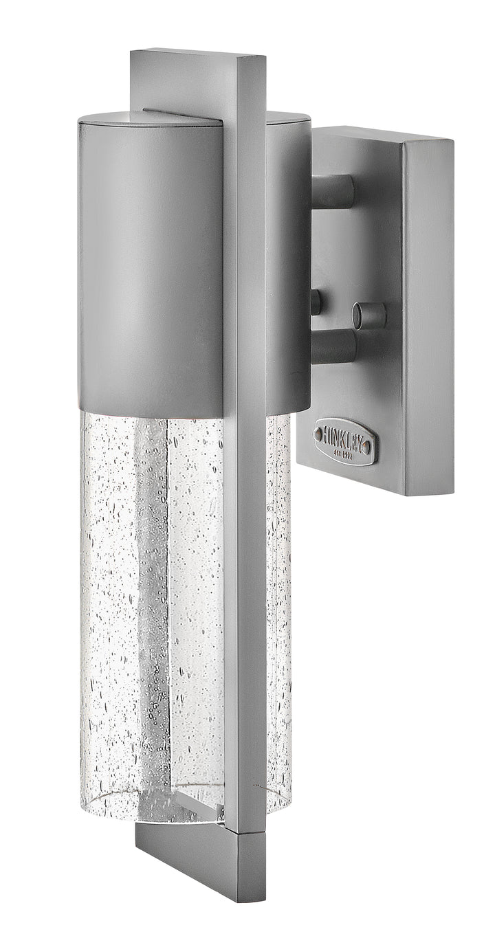 Hinkley Shelter Outdoor Wall Light Extra Small Wall Sconce Hematite 1327HE-LL