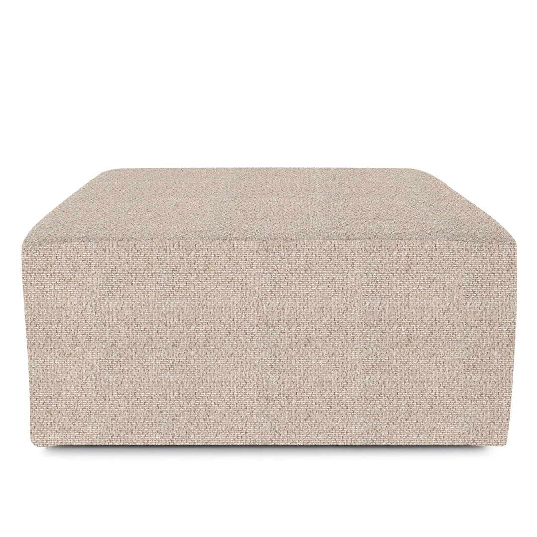 Howard Elliott Collection Universal Square Ottoman Panama Sand