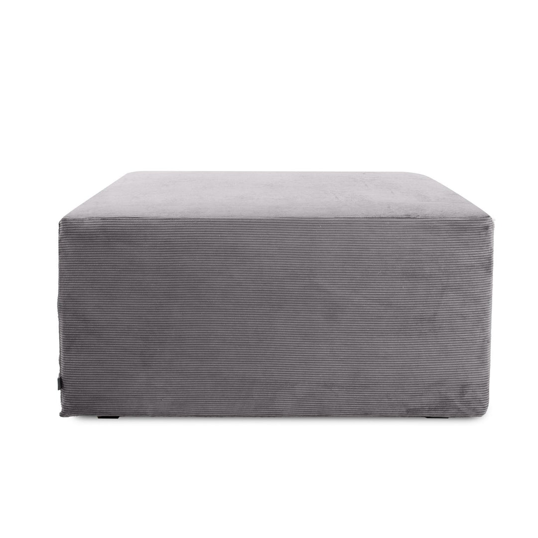 Howard Elliott Collection Universal Square Ottoman Pana Charcoal