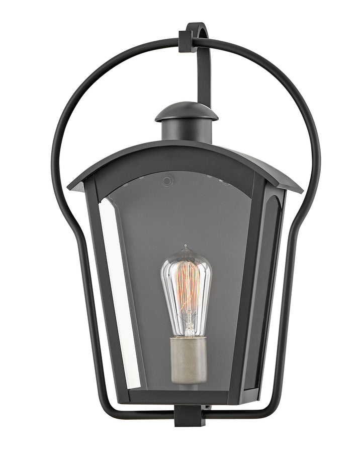 Hinkley Yale Outdoor Wall Light Medium Wall Mount Lantern Black 13300BK