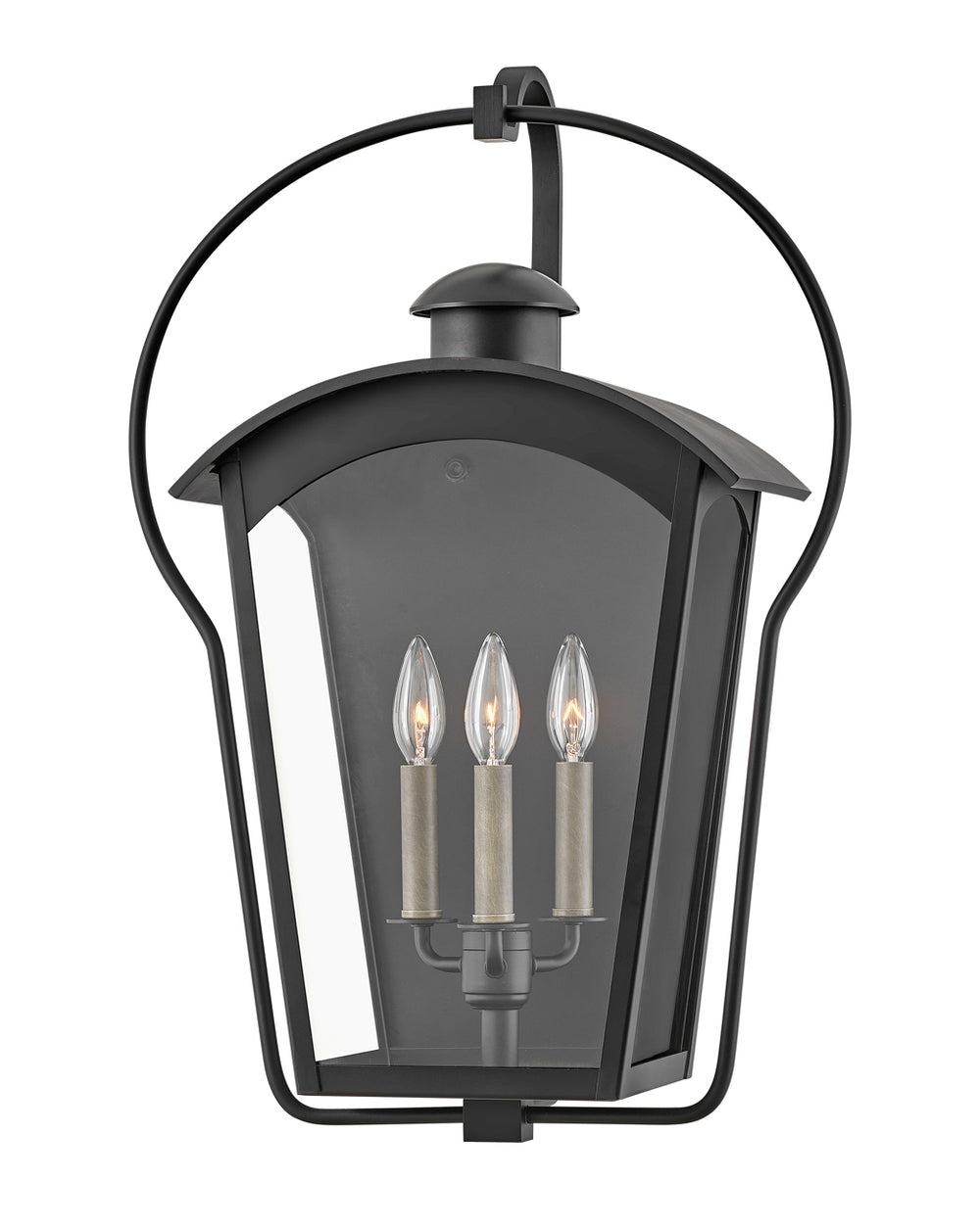 Hinkley Yale Outdoor Wall Light Large Wall Mount Lantern Black 13303BK