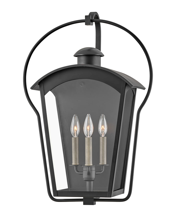 Hinkley Yale Outdoor Wall Light Large Wall Mount Lantern Black 13303BK