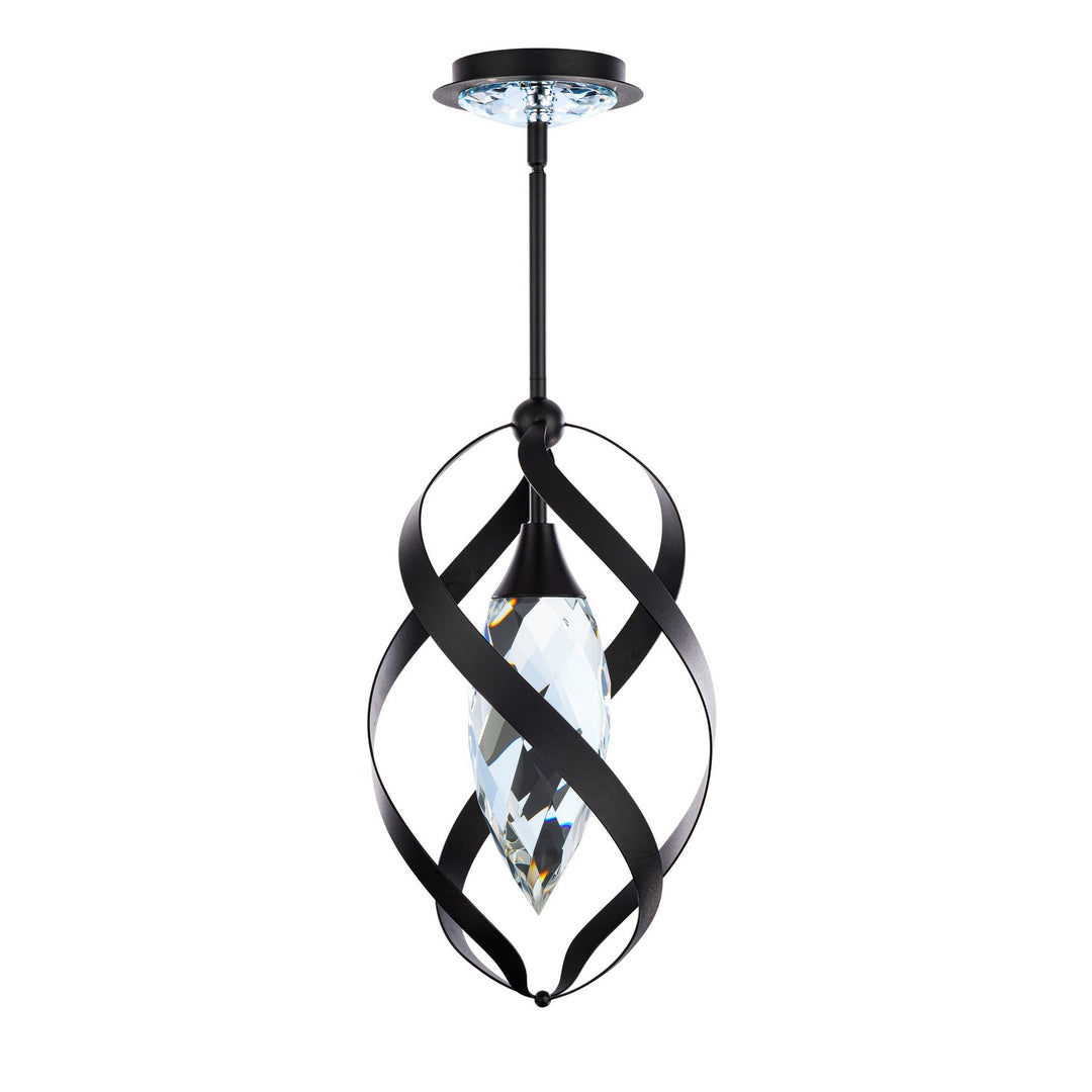 Schonbek Beyond  Solan 18in Mini Pendant Mini-Pendants Schonbek Beyond Black OPTIC CRYSTAL 