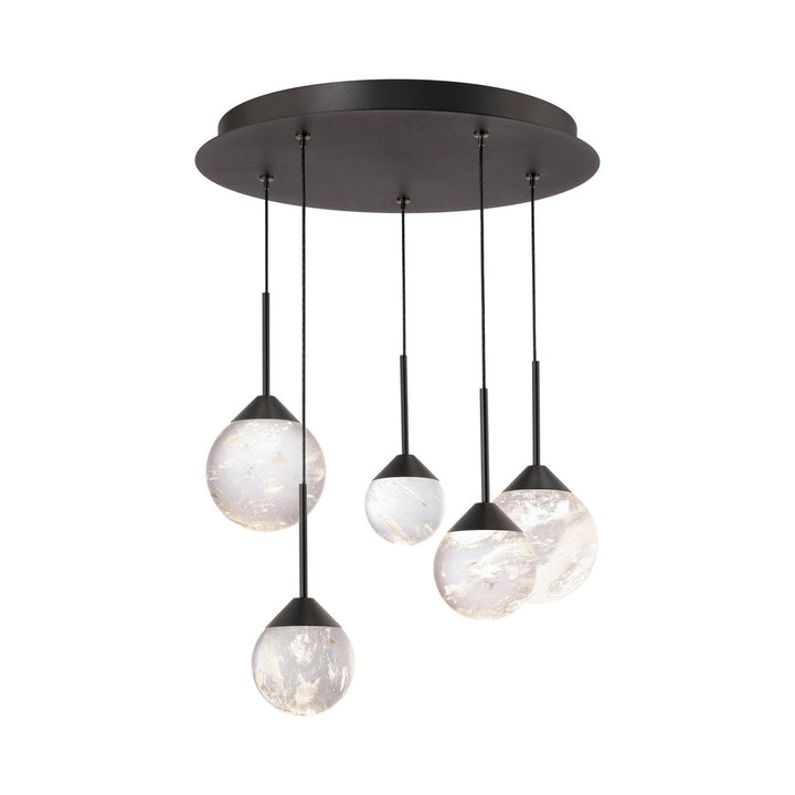 Schonbek Beyond Quest 15 Light Multi-Light Pendant Pendants Schonbek Beyond Black OPTIC HAZE