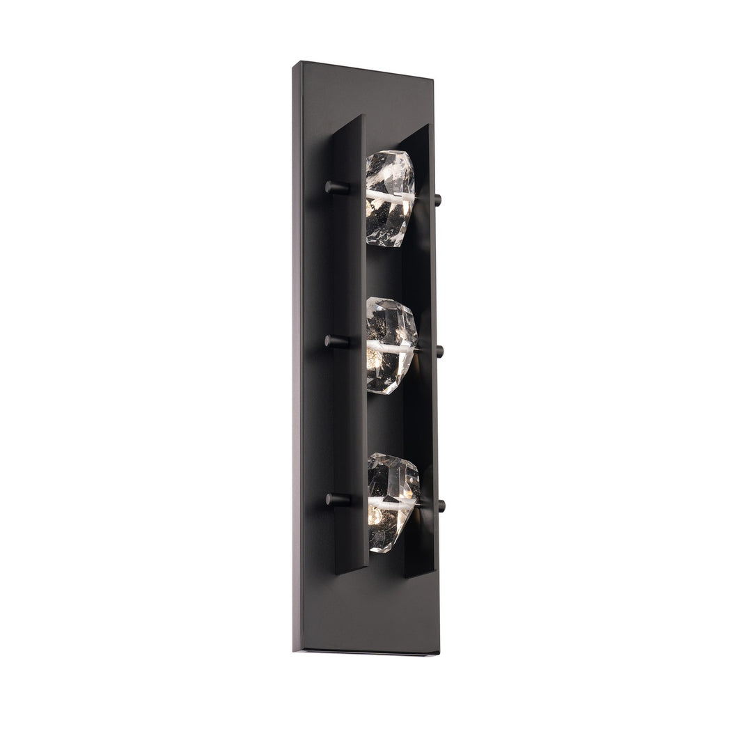 Schonbek Beyond  Strata 22in Outdoor Wall Light Outdoor Wall Lights Schonbek Beyond Black OPTIC HAZE 