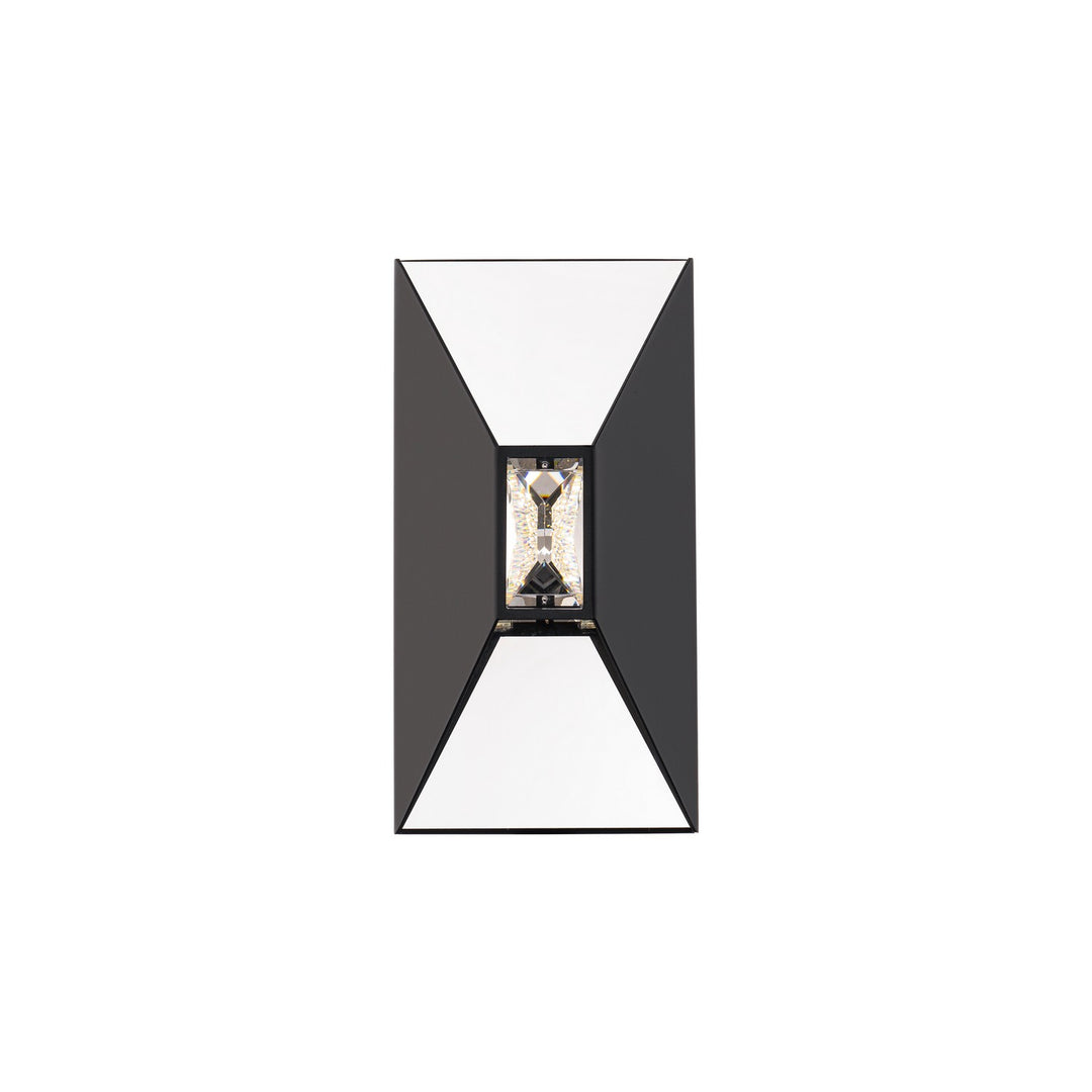 Schonbek Beyond  Vida 12in Outdoor Wall Light Outdoor Wall Lights Schonbek Beyond Black OPTIC CRYSTAL 