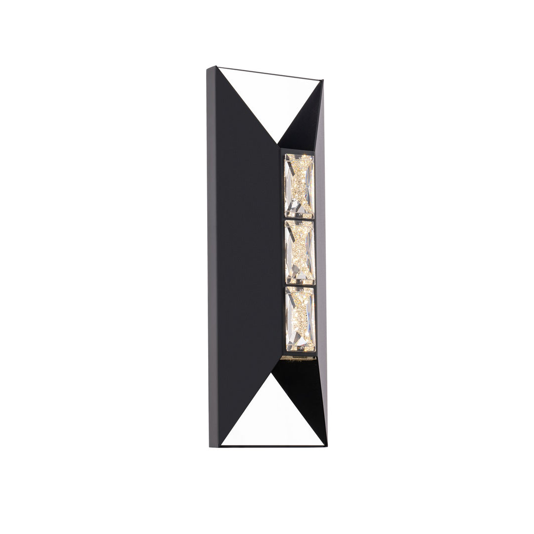 Schonbek Beyond  Vida 18in Outdoor Wall Light Outdoor Wall Lights Schonbek Beyond Black OPTIC CRYSTAL 