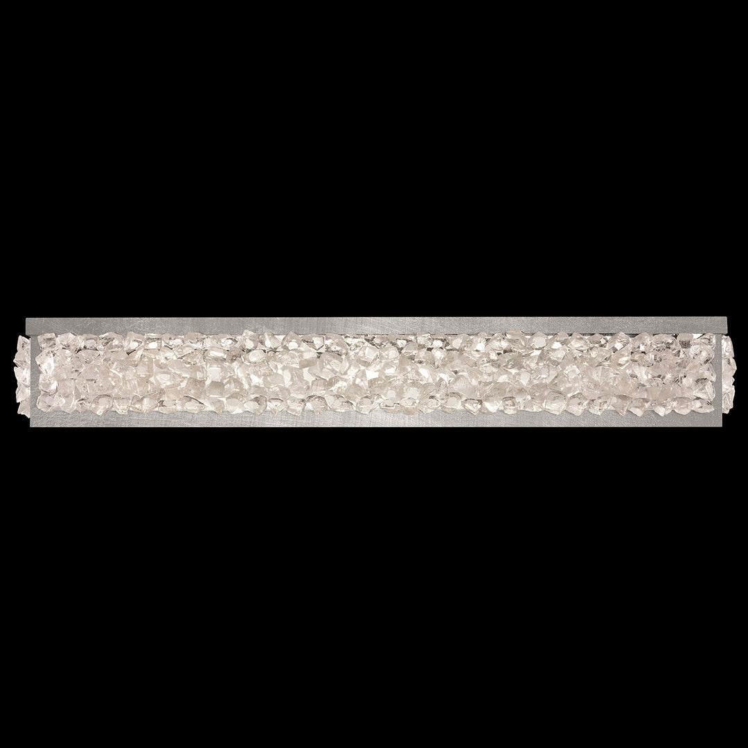 Fine Art Handcrafted Lighting Arctic Halo 32"W Bath Bar in Standard Silver Leaf (916050ST)