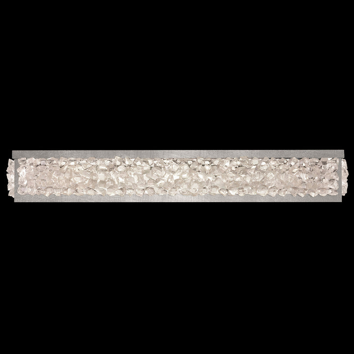 Fine Art Handcrafted Lighting Arctic Halo 32"W Bath Bar in Standard Silver Leaf (916050ST)