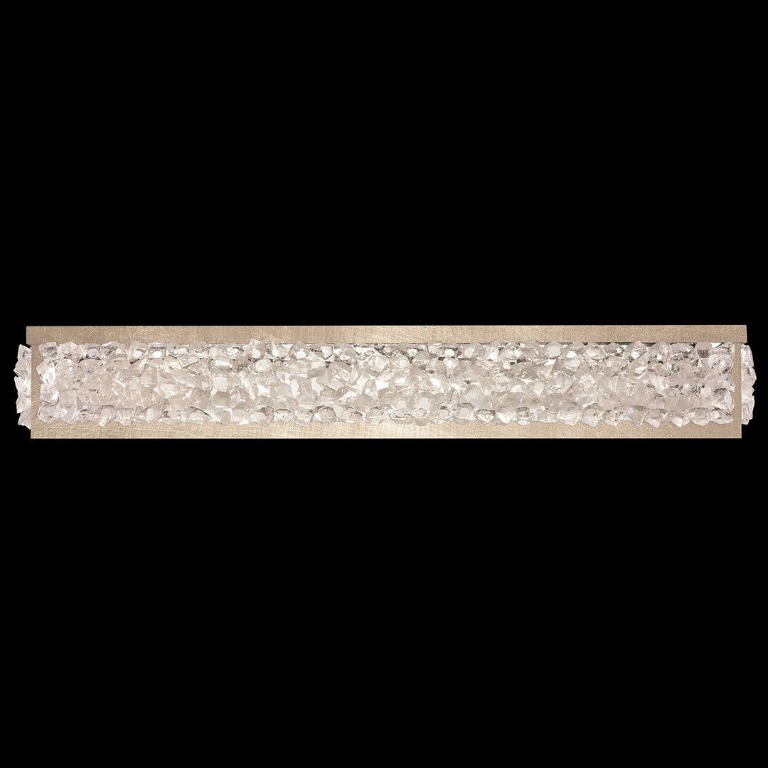 Fine Art Handcrafted Lighting Arctic Halo 32"W Bath Bar in Standard Soft Gold Leaf (916050-1ST)