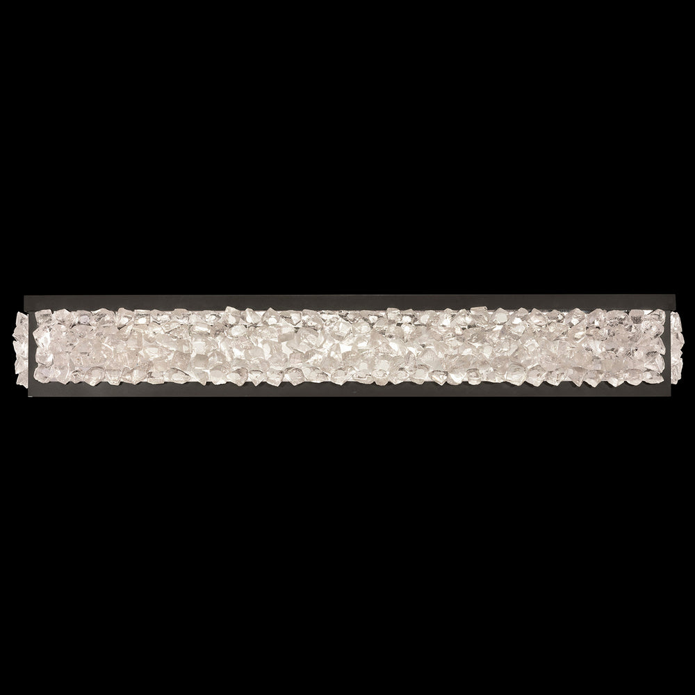 Fine Art Handcrafted Lighting Arctic Halo 32"W Bath Bar in Matte Black (916050-2ST)