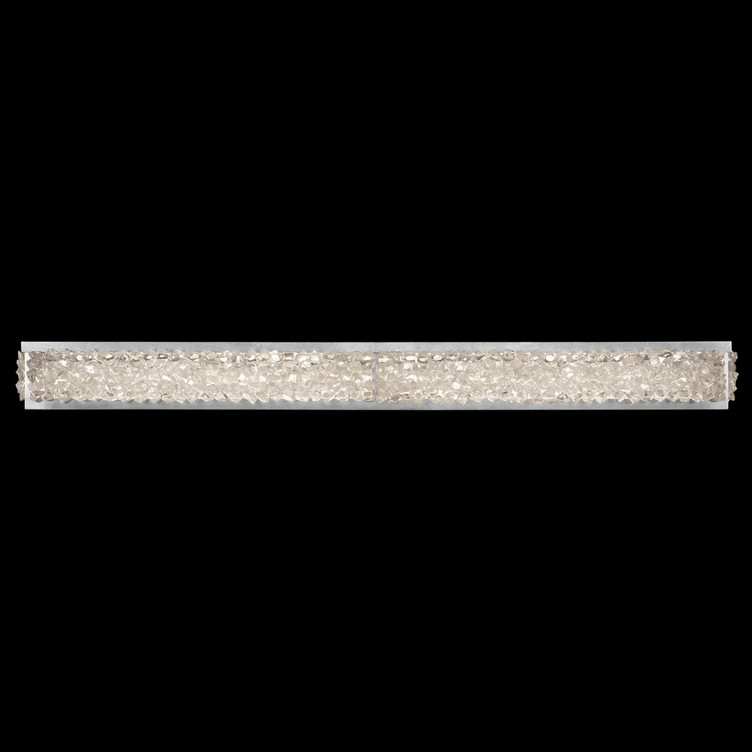 Fine Art Handcrafted Lighting Arctic Halo 50"W Bath Bar in Standard Silver Leaf (916150ST)