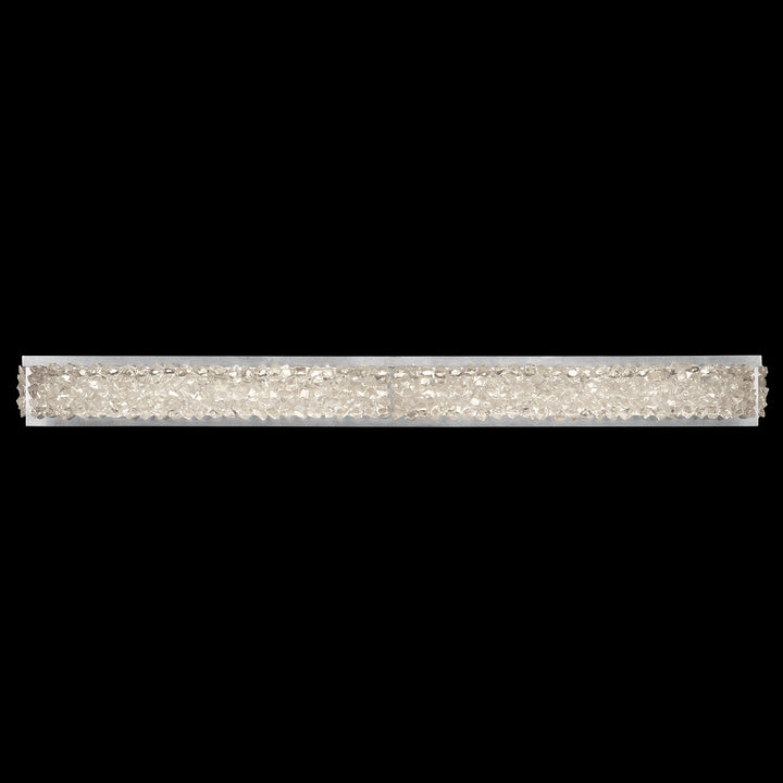 Fine Art Handcrafted Lighting Arctic Halo 50"W Bath Bar in Standard Silver Leaf (916150ST)