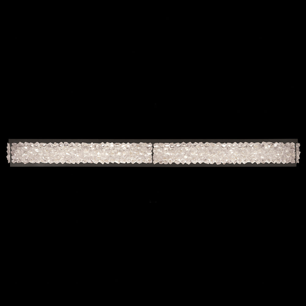 Fine Art Handcrafted Lighting Arctic Halo 50"W Bath Bar in Matte Black (916150-2ST)