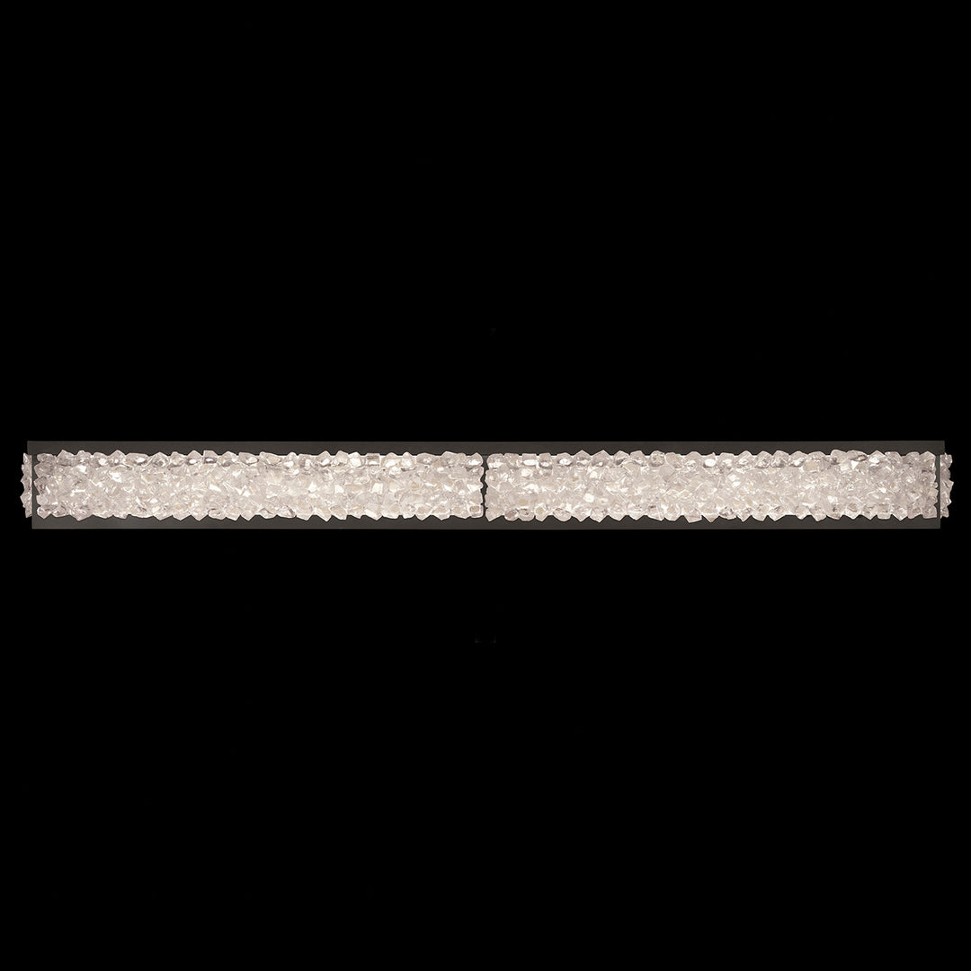 Fine Art Handcrafted Lighting Arctic Halo 50"W Bath Bar in Matte Black (916150-2ST)