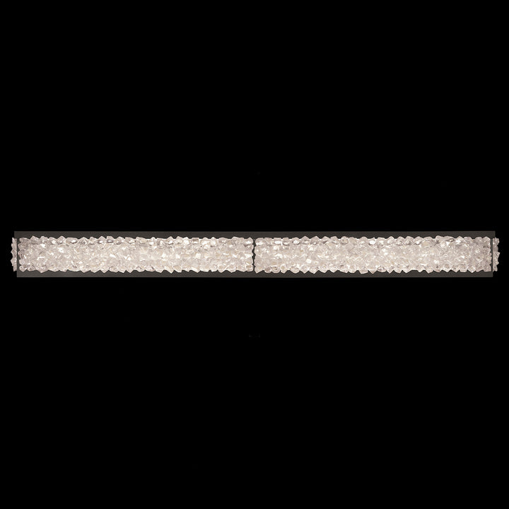 Fine Art Handcrafted Lighting Arctic Halo 50"W Bath Bar in Matte Black (916150-2ST)