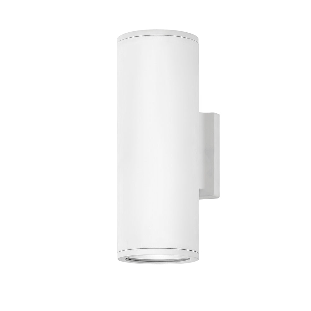Hinkley Silo Outdoor Wall Light Medium Up/Down Light Wall Sconce Satin White 13594SW-LL