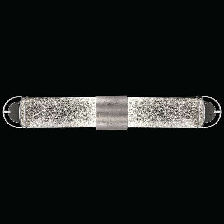 Fine Art Handcrafted Lighting Bond 35"W Bath Bar in Standard Silver Leaf, Diamond Blanket (915050-41ST)