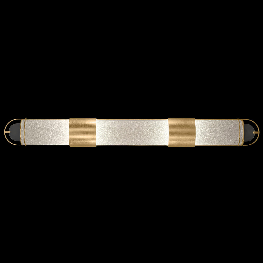 Fine Art Handcrafted Lighting Bond 48"W Bath Bar in Standard Gold Leaf, Diamond Blanket (915950-31ST)