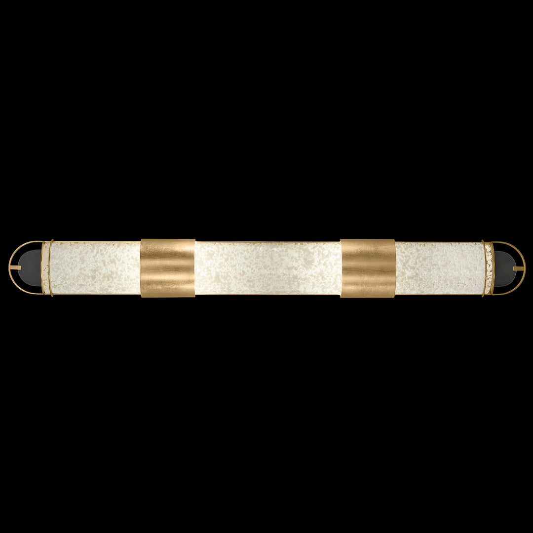 Fine Art Handcrafted Lighting Bond 48"W Bath Bar in Standard Gold Leaf, Bahama Sand (915950-32ST)