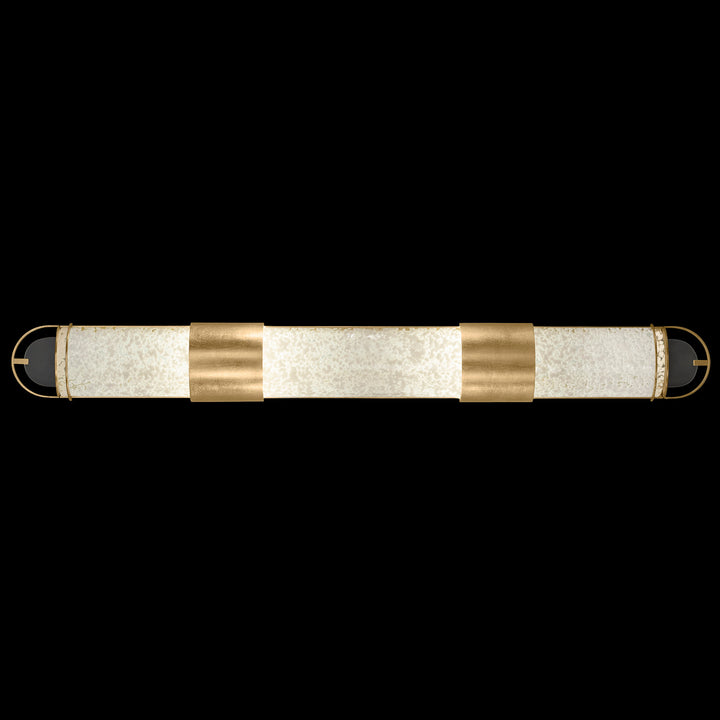 Fine Art Handcrafted Lighting Bond 48"W Bath Bar in Standard Gold Leaf, Bahama Sand (915950-32ST)