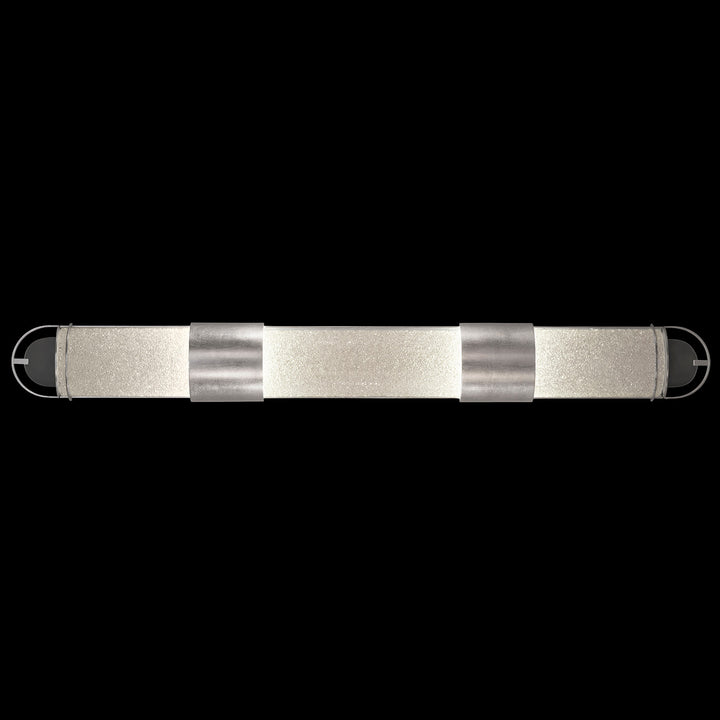 Fine Art Handcrafted Lighting Bond 48"W Bath Bar in Standard Silver Leaf, Diamond Blanket (915950-41ST)