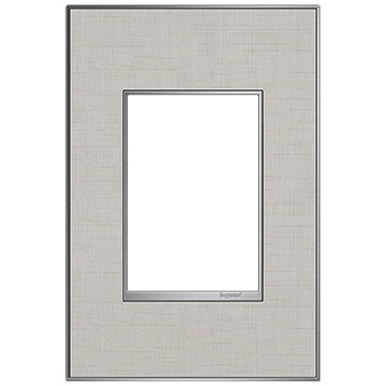 Legrand adorne True Linen 1-Gang + wall plate