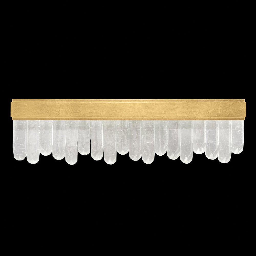 Fine Art Handcrafted Lighting Lior 28"W Bath Bar in Standard Gold Leaf (914050-2ST)