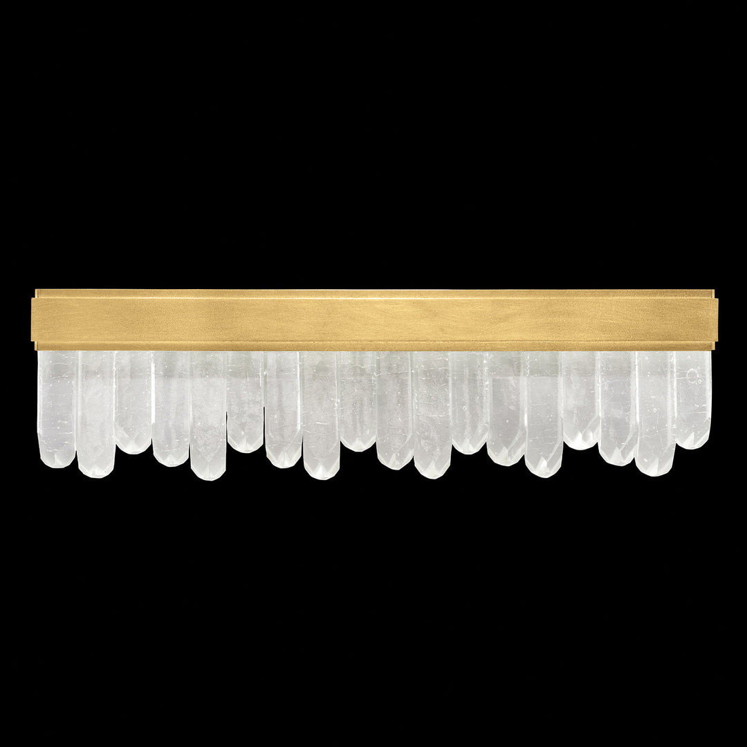 Fine Art Handcrafted Lighting Lior 28"W Bath Bar in Standard Gold Leaf (914050-2ST)