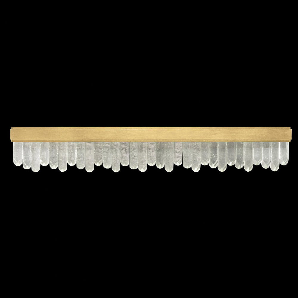 Fine Art Handcrafted Lighting Lior 47"W Bath Bar in Standard Gold Leaf (914250-2ST)