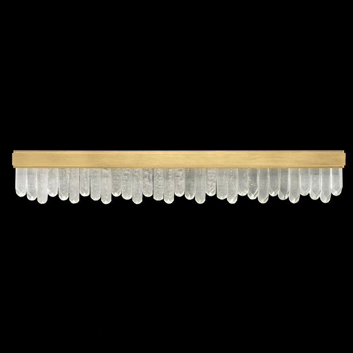 Fine Art Handcrafted Lighting Lior 47"W Bath Bar in Standard Gold Leaf (914250-2ST)