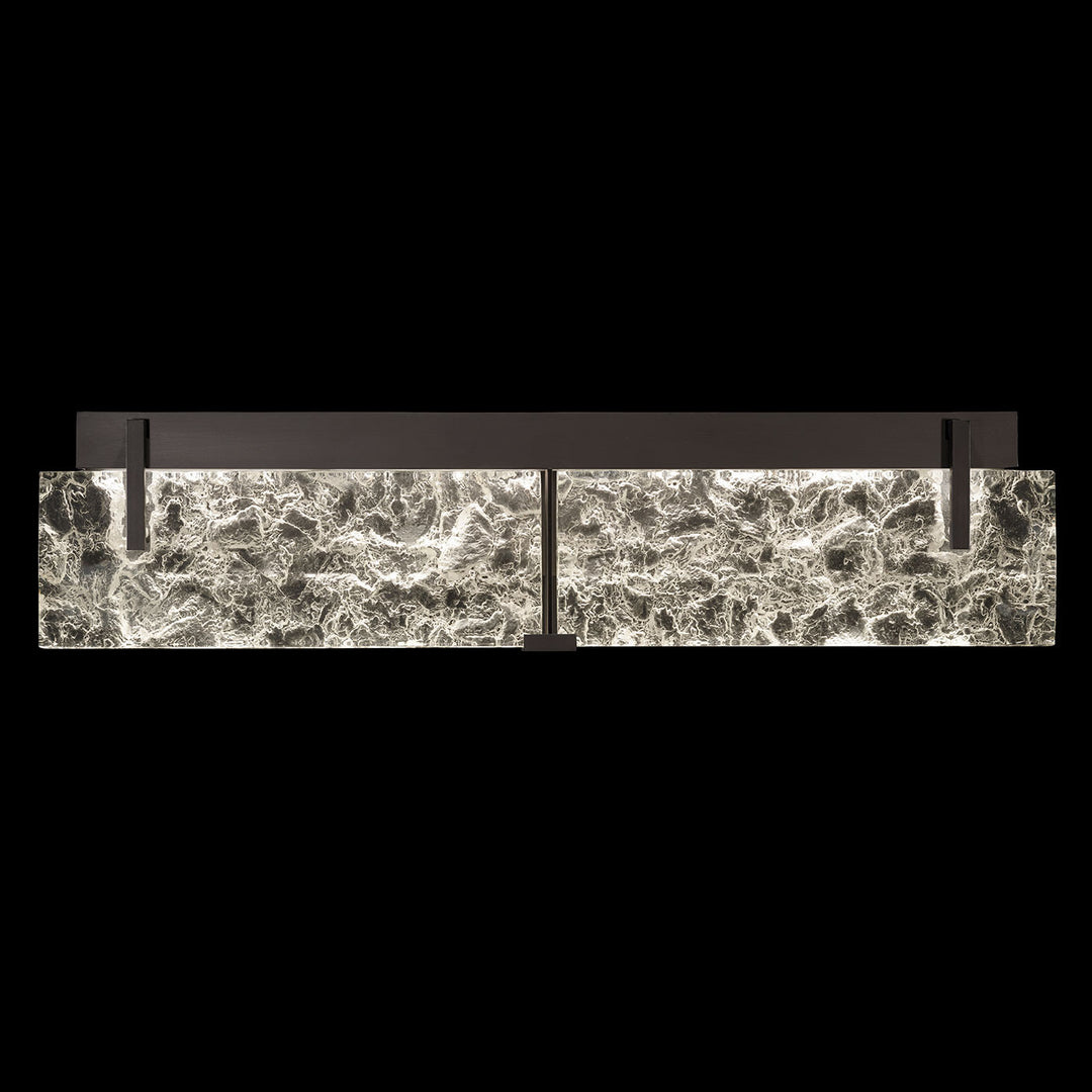 Fine Art Handcrafted Lighting Terra 29"W Bath Bar in Standard Black Iron, Clear (913450-11ST)