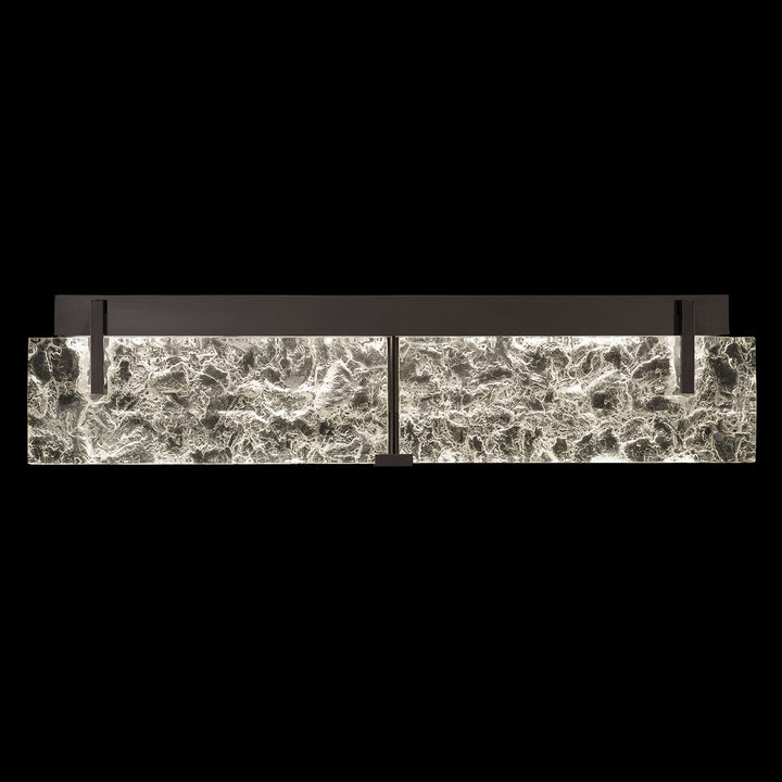 Fine Art Handcrafted Lighting Terra 29"W Bath Bar in Standard Black Iron, Clear (913450-11ST)