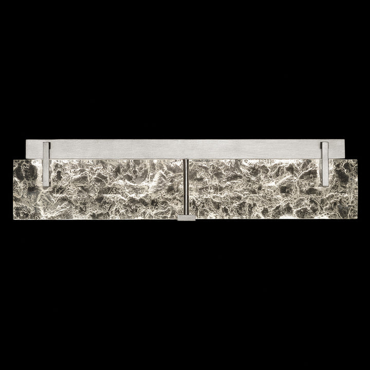 Fine Art Handcrafted Lighting Terra 29"W Bath Bar in Standard Silver Leaf, Clear (913450-21ST)