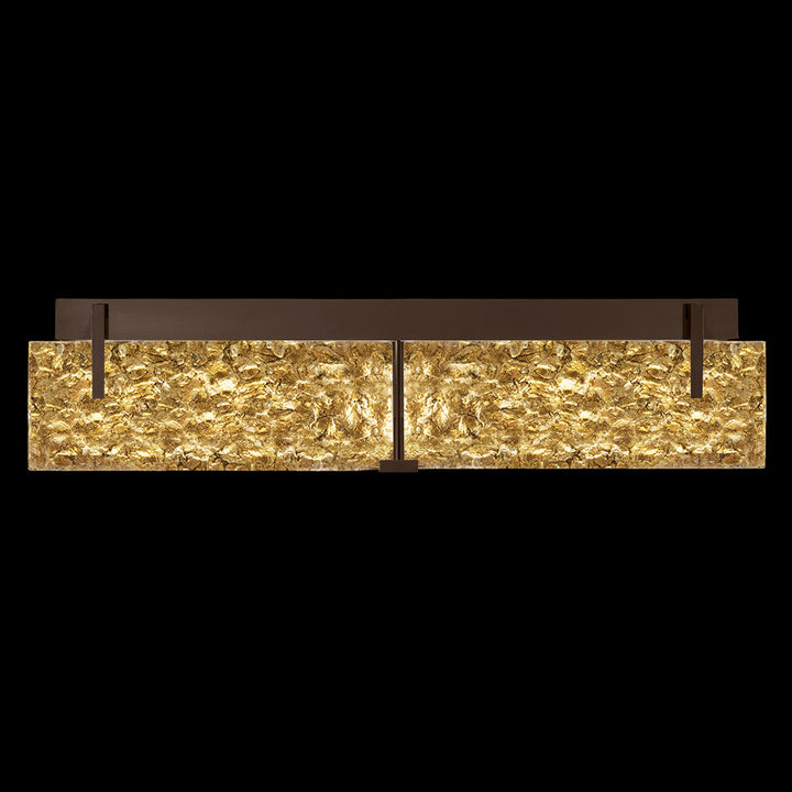 Fine Art Handcrafted Lighting Terra 29"W Bath Bar in Bronze, Gold Leaf (913450-42ST)