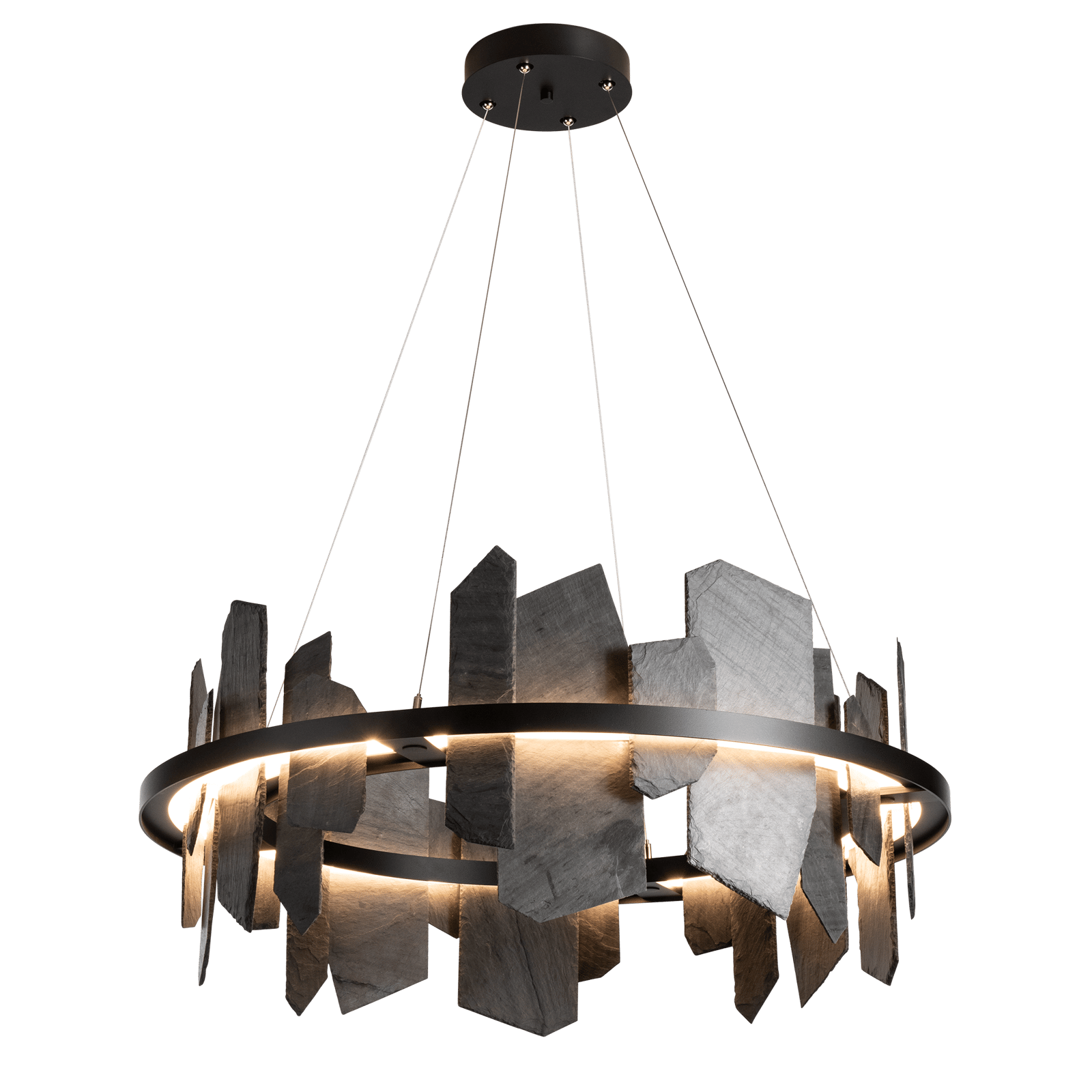 Ardesia Circular LED Pendant Pendant Hubbardton Forge Bronze 38x16.4 